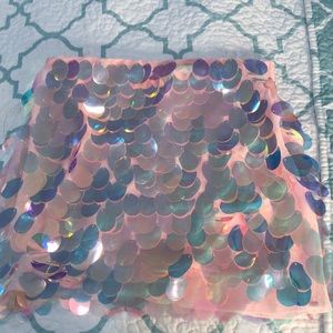 Sequins mini skirt
